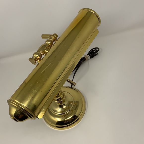 13” gold color bankers vintage desk lamp WORKS! 🚩OVER 5 POUNDS!🚩 - Picture 9 of 16